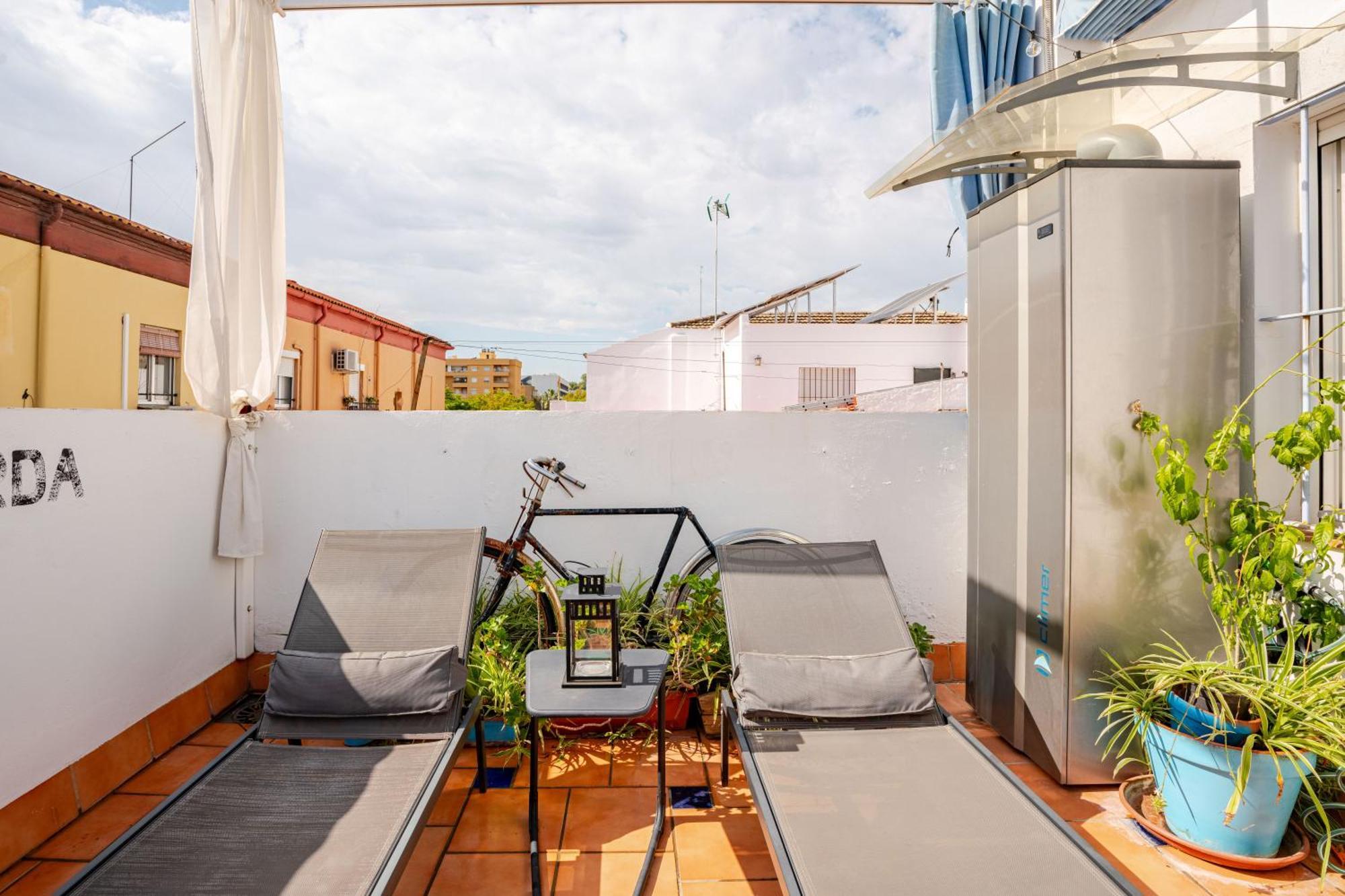 Atico La Azotea Con Terraza Privada Apartment เซบีญา ภายนอก รูปภาพ