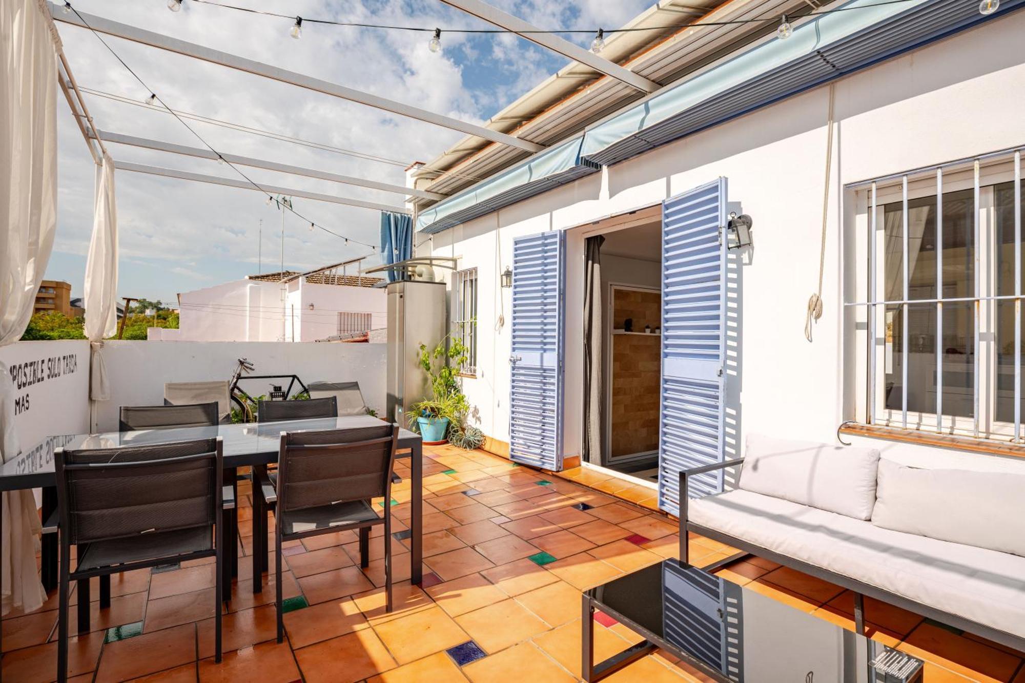 Atico La Azotea Con Terraza Privada Apartment เซบีญา ภายนอก รูปภาพ